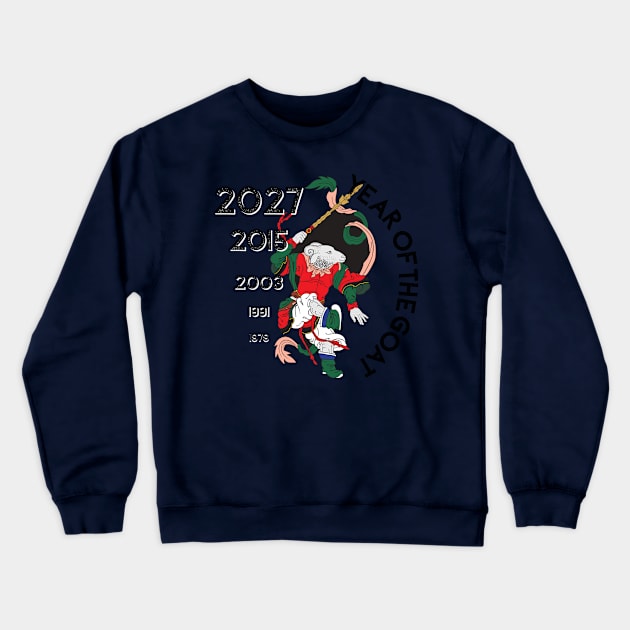 Chinese Zodiac - Year of the Goat Crewneck Sweatshirt by Underthespell